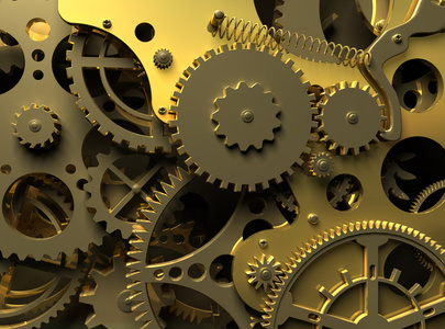 金色的幻想发条.行业背景照片