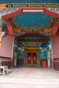 在 muktinath 中的佛教寺庙