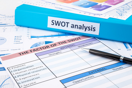 业务规划和评价的 Swot 分析的文件