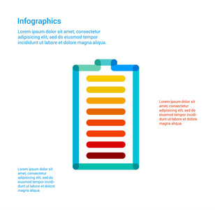 扁线图标信息图表插图全部电池