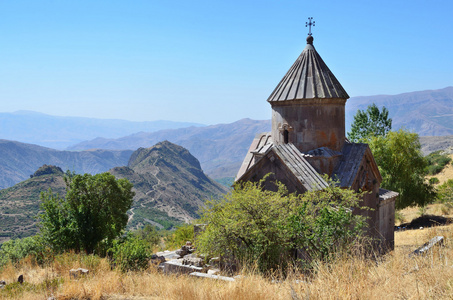 亚美尼亚 tsahats kar 修道院 10 世纪的教堂
