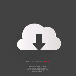 云下载应用程序 web 图标