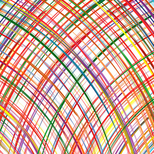 弯曲的抽象彩虹条纹彩色线条背景