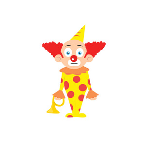 卡通小丑矢量照片