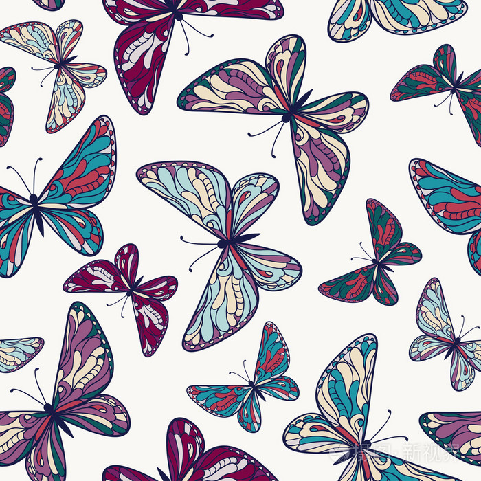图案与装饰蝴蝶插画-正版商用图片1h6cgw-摄图新视界