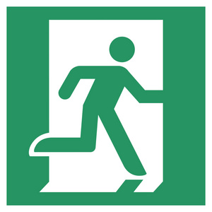 安全条件标志, 紧急出口照片