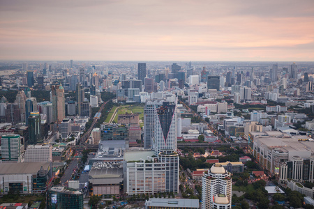 泰国曼谷市的视图