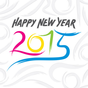 草绘新年快乐 2015年设计