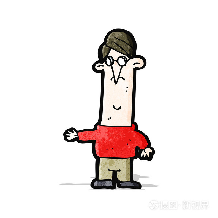 卡通丑男人