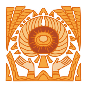 2017年副标题精致面板与装饰元素古埃及装饰凯尔特人 zoomorph 图案花