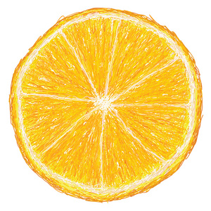 橙色的截面