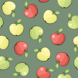 水彩画木瓜, 苹果木瓜.无缝花纹纹理的花.