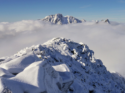 冬山，高塔特拉山区