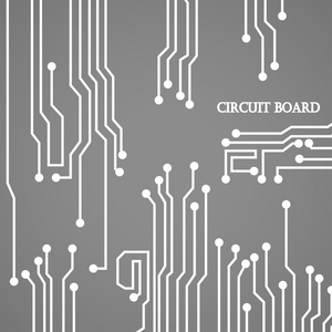 电路板的 cpu。矢量图