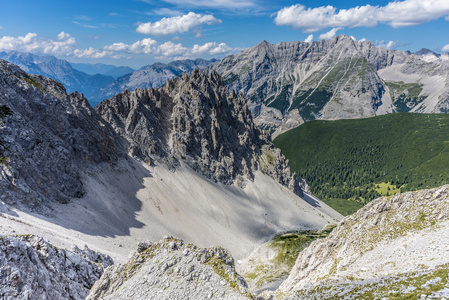 在奥地利因斯布鲁克蒂罗尔州的 nordkette 山