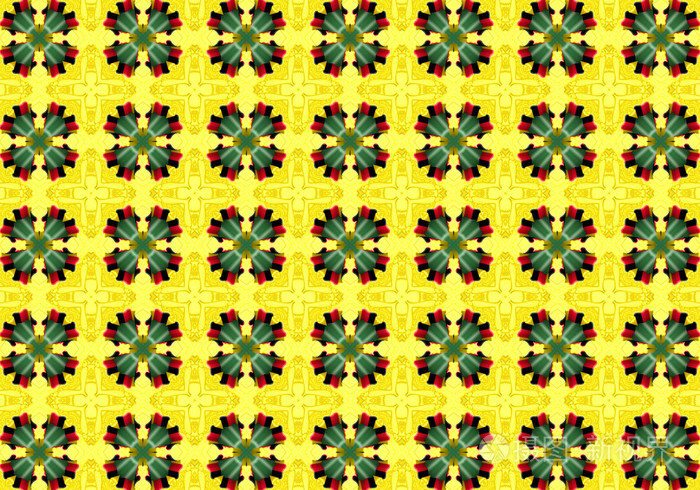 民族图案抽象织物的设计