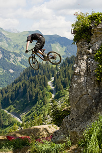 Mountainbiker 自行车查看山