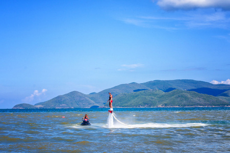 水上运动 极限运动 体育上水，flyboard