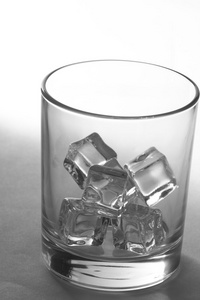 冰块的玻璃