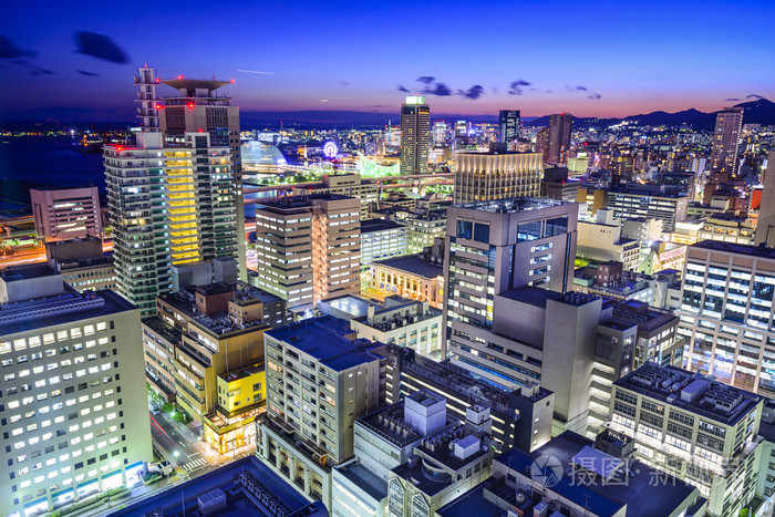 神户，日本城市天际线