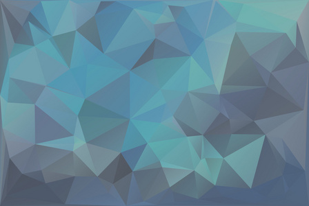 蓝色三角形与多边形的背景