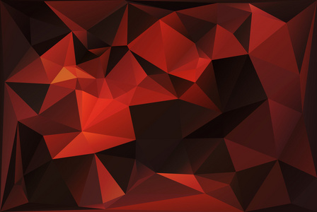 暗红色的多边形三角背景