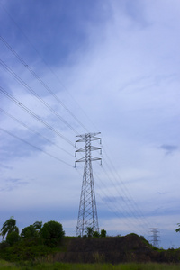 高电压输电塔图片