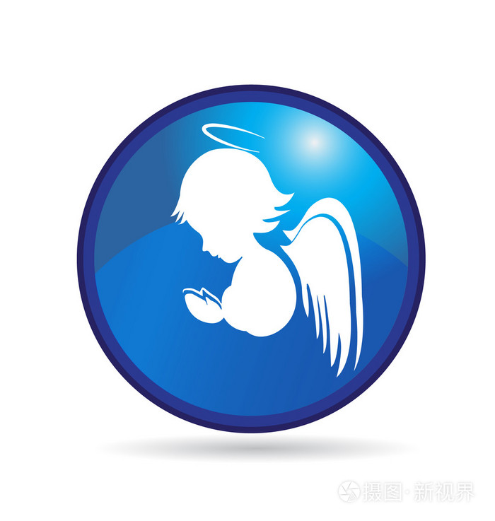 天使按钮标志