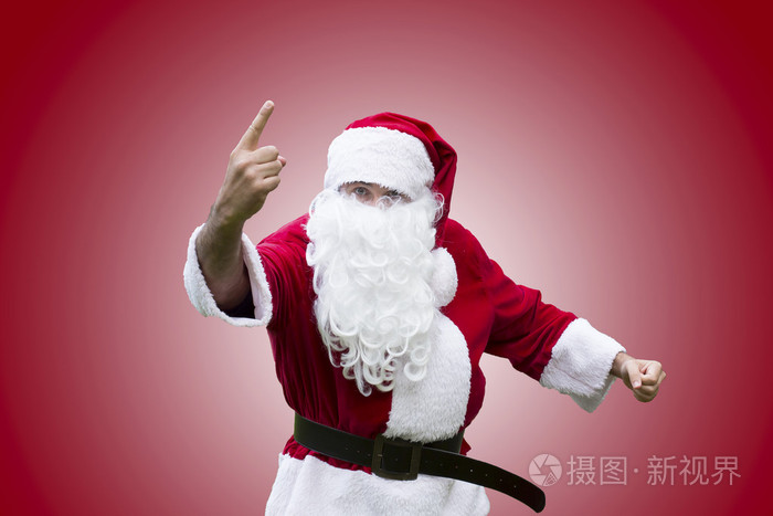 圣诞老人握紧拳头