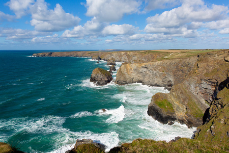 Bedruthan 康沃尔郡英格兰英国康沃尔北海岸附近纽基