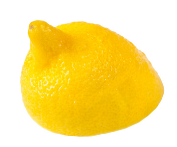 成熟的柠檬一半