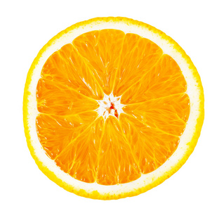 成熟的橙色部分