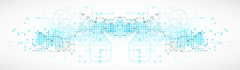 抽象的技术背景。矢量图