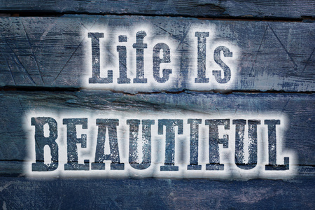 生活是美丽的概念