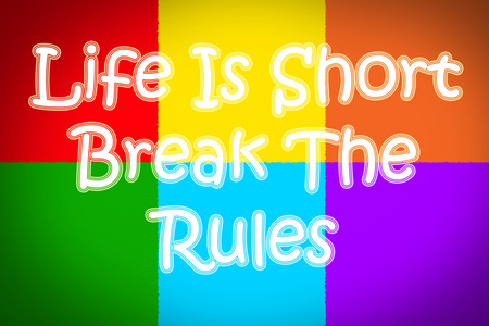 生命是短暂的休息的规则概念