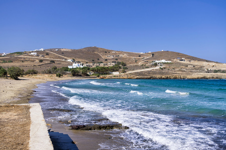 在 Antiparos 岛，希腊基克拉泽斯海滩