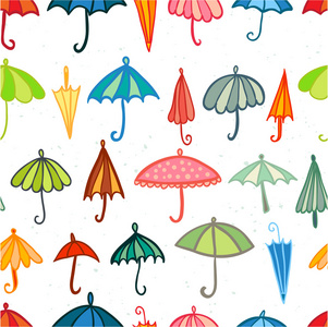 彩色遮阳伞无缝模式