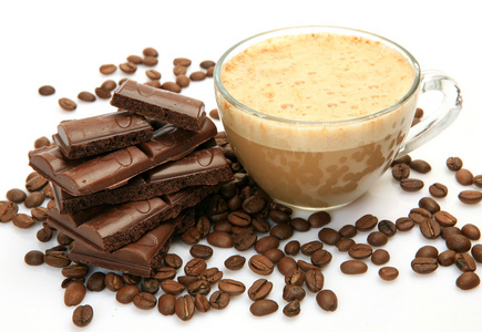 咖啡和巧克力