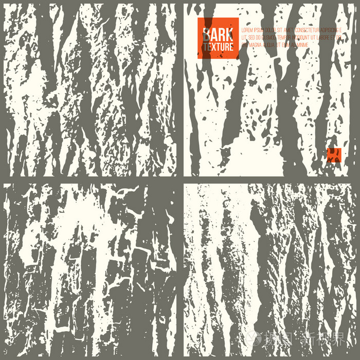 树皮树纹理集插画-正版商用图片1h9f1m-摄图新视界