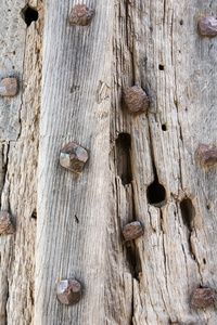 古色古香的木门为纹理背景