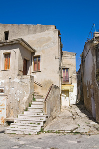 小巷。genzano di 卢卡尼尔。意大利