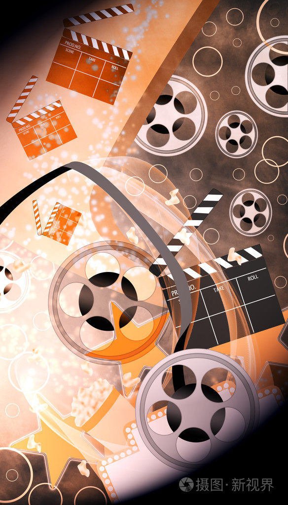 看电影或电影背景