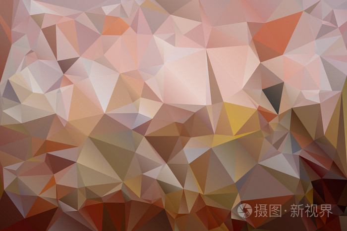 在深浅的棕色颜色的三角形背景