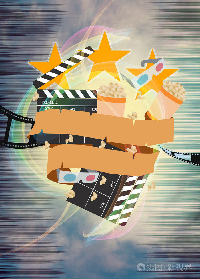 看电影或电影背景