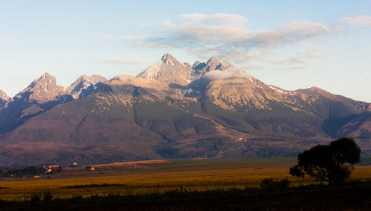 周围的 lomnicky 峰值 塔特拉 高塔特拉山区 slova