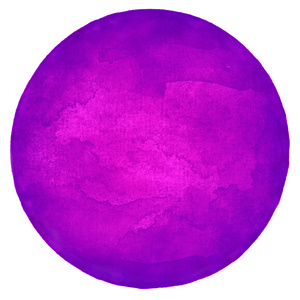 紫罗兰色空圈水彩