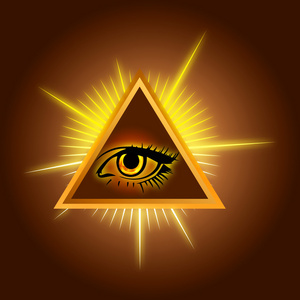 响铃图标与全视之眼全视之眼.