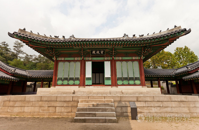 jajeongjeon大厅的gyeonghuigung宫1620在首尔韩国