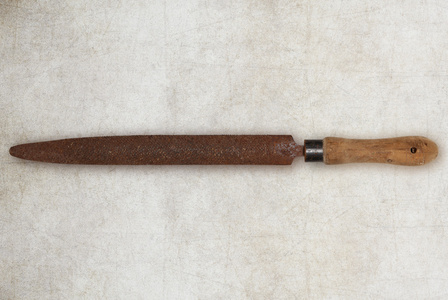 孤立的木材的旧工具木匠锉刀图片