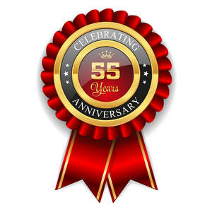 金 55 年周年纪念徽章